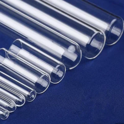 Hitzebeständiges, hochreines, transparentes Quarzglas-Reagenzglas in allen Dimensionen zum Erhitzen