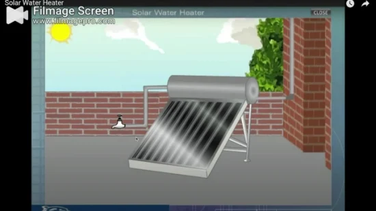 Offener Flachplatten-Solarwarmwasserbereiter mit direktem Warmwasserspeicherkollektor